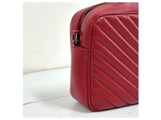 Autre Marque Borsa a tracolla Loulou Camera Bag Rossa - vista 9