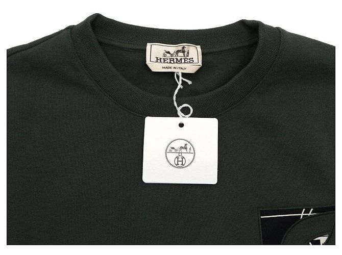 Hermès Crew Neck Sweatshirt with Embroidery - view 5