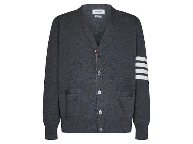 Thom Browne V-Ausschnitt-Cardigan aus Baumwolle im Milano-Strick - Ansicht 2