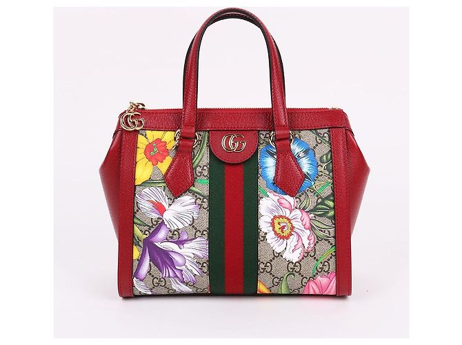 Gucci Piccola borsa tote e borsa a tracolla floreale - vista 2