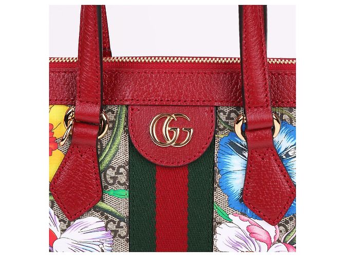 Gucci Piccola borsa tote e borsa a tracolla floreale - vista 3