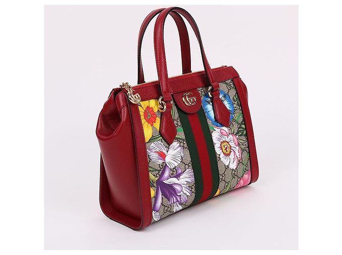 Gucci Piccola borsa tote e borsa a tracolla floreale - vista 4