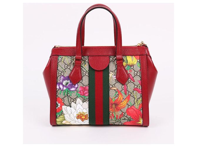 Gucci Piccola borsa tote e borsa a tracolla floreale - vista 5