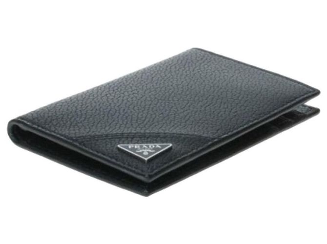 Prada Vitello Flap Cardholder Black stamp: - view 5