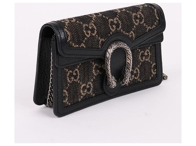 Gucci Borsa a catena Dionysus Super Mini Nera - vista 4