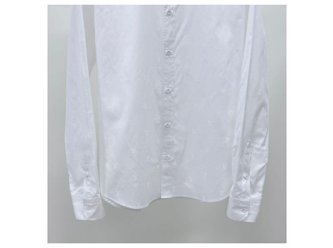 Louis Vuitton Monogram Printed Shirt White - view 3