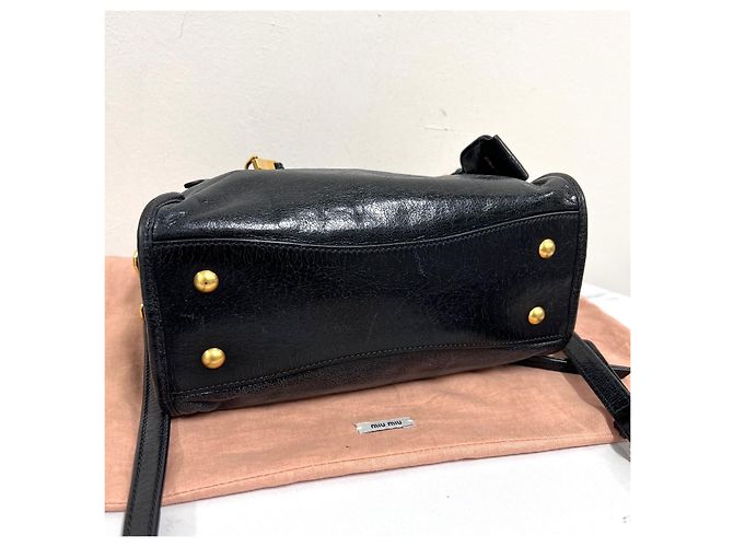 Miu Miu Borsa Tote e a Tracolla Motor Bag Nero - vista 10
