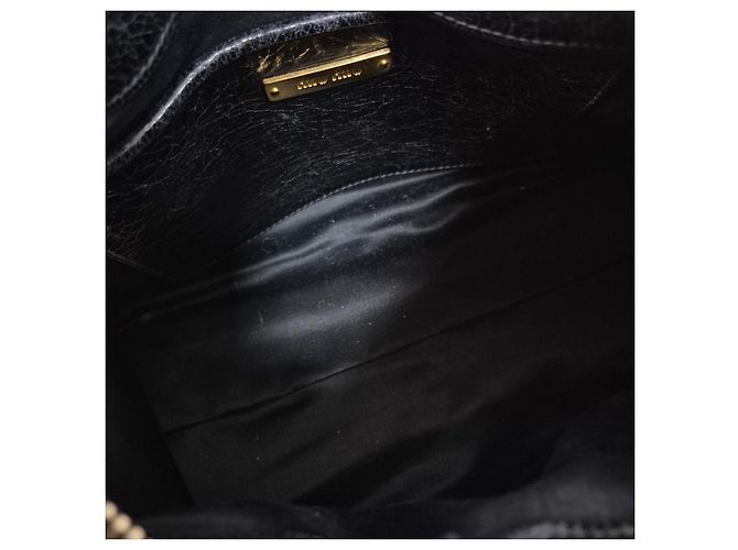 Miu Miu Borsa Tote e a Tracolla Motor Bag Nero - vista 12