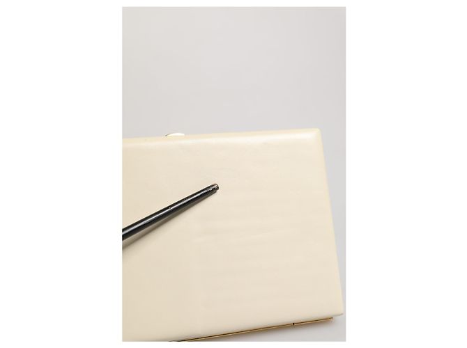 Dolce & Gabbana Clutch da sera da donna in pelle di agnello bianca - vista 5
