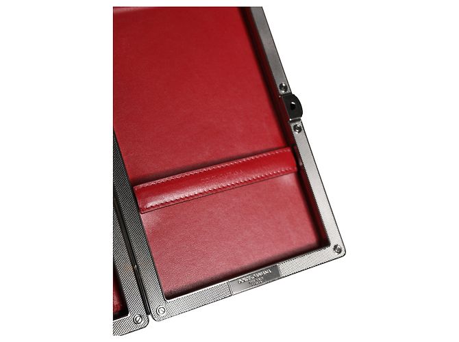 Dolce & Gabbana Clutch da sera da donna in pelle di vitello e velluto beige - vista 5