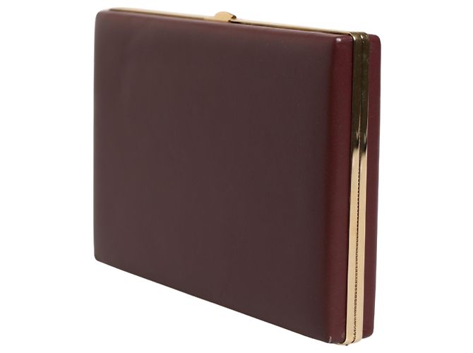 Dolce & Gabbana Clutch da sera da donna in pelle di vitello marrone - vista 2