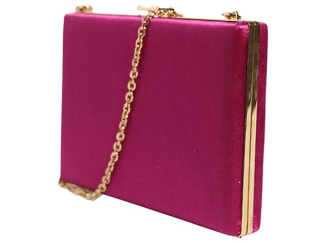 Dolce & Gabbana Clutch e borsa a tracolla da sera in cotone rosa da donna - vista 2
