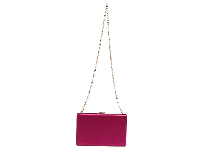 Dolce & Gabbana Clutch e borsa a tracolla da sera in cotone rosa da donna - vista 7