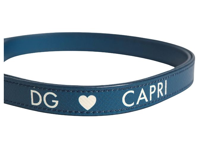 Dolce & Gabbana Capa Airpods em couro de bezerro branco com logo e alça - vista 4