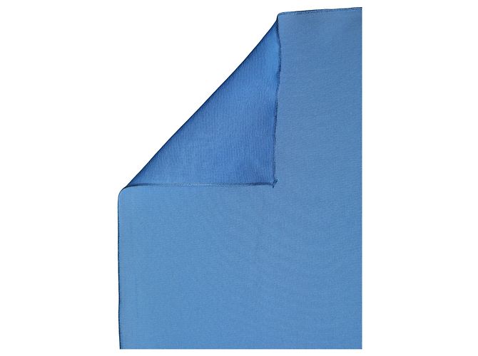 Dolce & Gabbana Écharpe Châle Foulard en Soie Bleue - vue 2