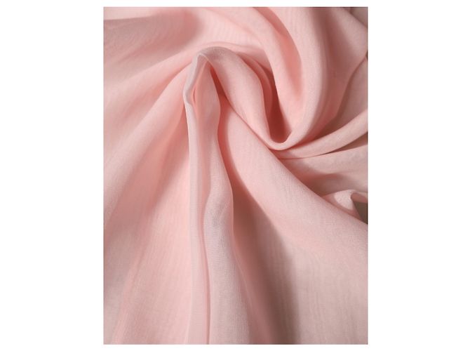 Dolce & Gabbana Sciarpa Sciarpa Stola in Seta Rosa Chiaro x Foulard - vista 2