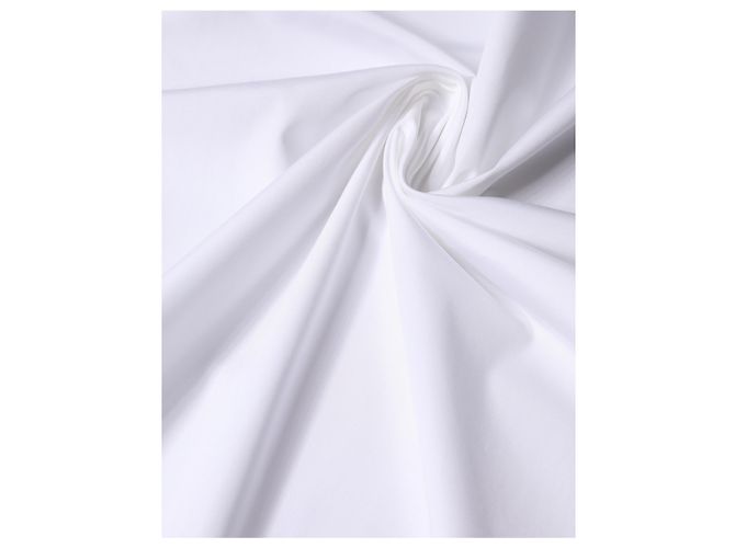 Dolce & Gabbana Sciarpa quadrata avvolgente in cotone bianco x Stola x Sciarpa - vista 3