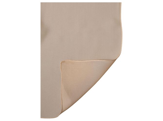 Dolce & Gabbana Sciarpa Sciallo Stola in Seta Beige x Foulard - vista 2