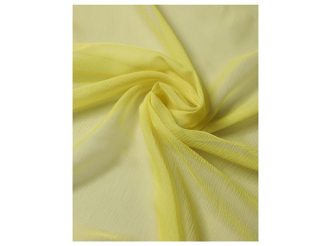 Dolce & Gabbana Sciarpa Foulard in Seta Gialla x Scarf - vista 3