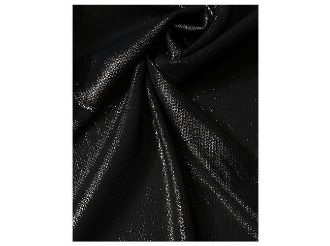 Dolce & Gabbana Sciarpa quadrata avvolgente in seta nera Foulard x Sciarpa - vista 3