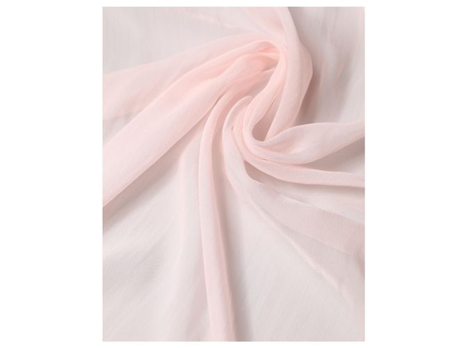 Dolce & Gabbana Light Pink Silk Neck Wrap Foulard . x Scarf - view 3