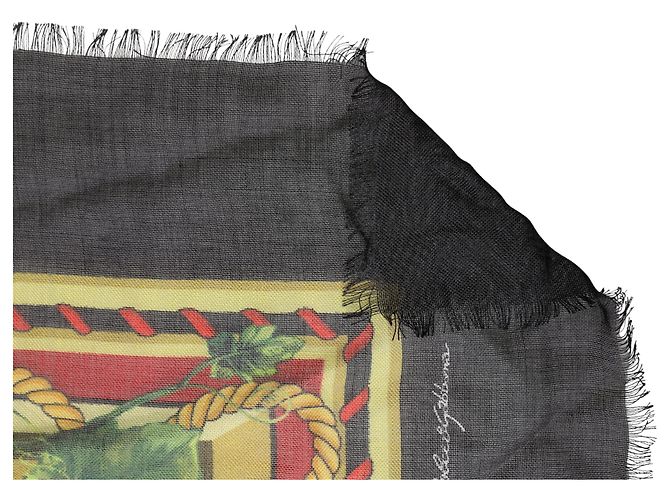 Dolce & Gabbana Stola x Sciarpa in cashmere multicolore Zucca - vista 2