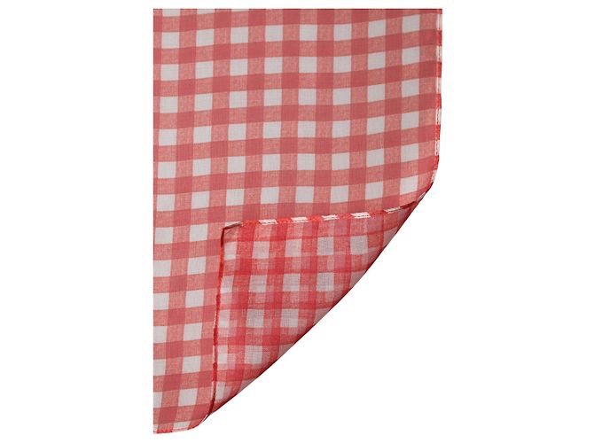 Dolce & Gabbana Foulard e sciarpa in seta a quadri bianco e rosso - vista 2