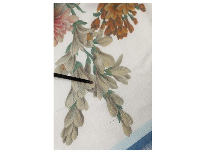 Dolce & Gabbana Stola e sciarpa in cashmere White Flower Vase - vista 6