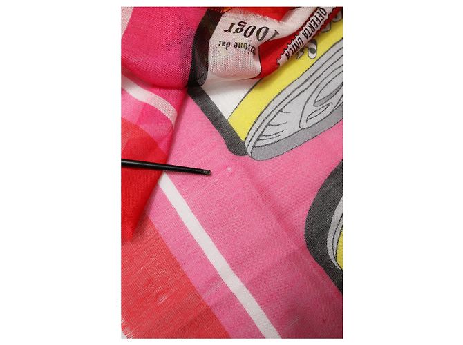 Dolce & Gabbana DG Amore Print Seidentuch Quadratisch Rosa - Ansicht 4