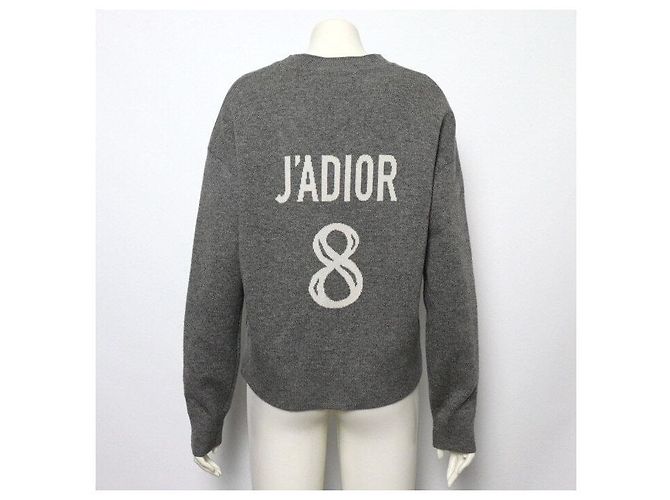 Dior Jersey de punto oversized de cachemira gris para mujer - vista 4