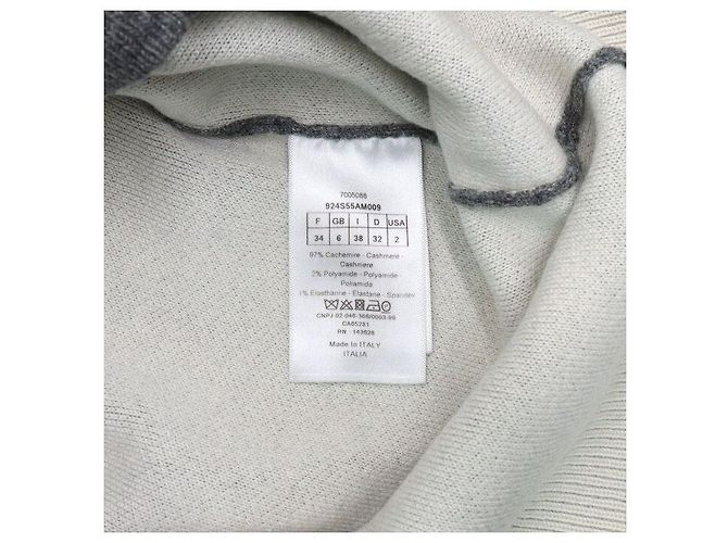 Dior Jersey de punto oversized de cachemira gris para mujer - vista 6