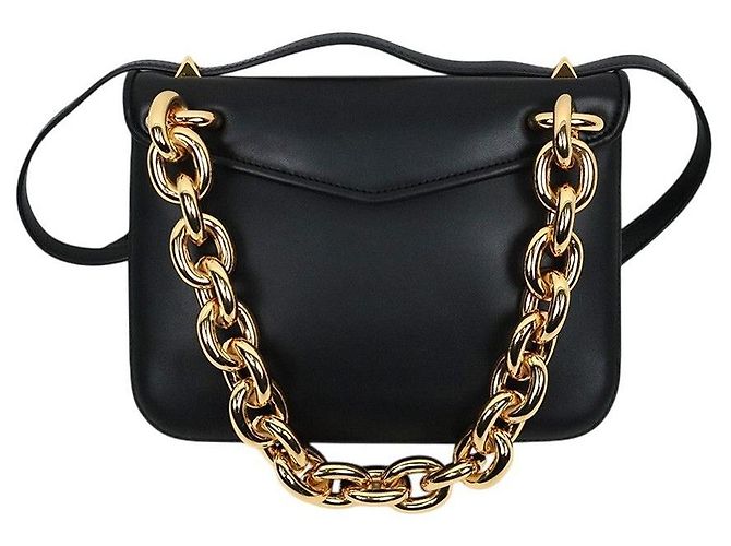 Bottega Veneta Borsa a Tracolla Mount Satchel Nera - vista 3