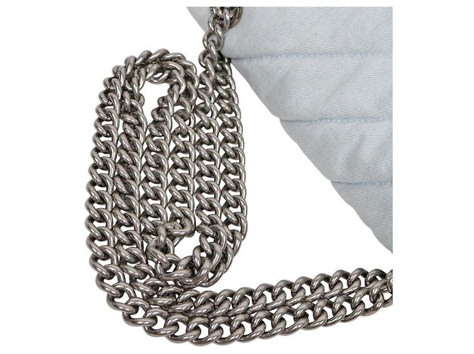 Balenciaga Bolso de hombro Crush Chain de denim acolchado - vista 9