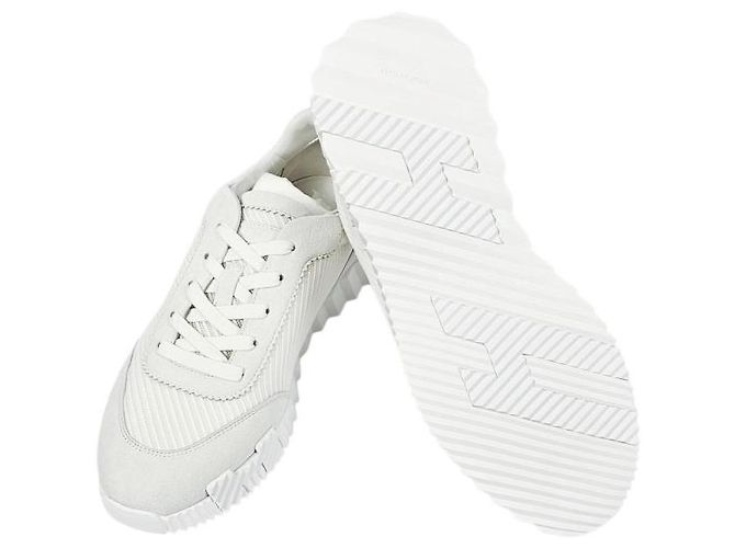 Hermès Bouncing Sneakers Scarpe Sportive da Uomo Mesh White - vista 13