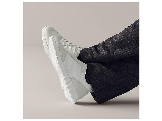 Hermès Bouncing Sneakers Scarpe Sportive da Uomo Mesh White - vista 3