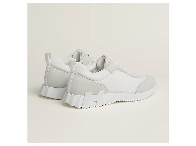Hermès Bouncing Sneakers Scarpe Sportive da Uomo Mesh White - vista 5