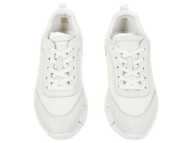 Hermès Bouncing Sneakers Scarpe Sportive da Uomo Mesh White - vista 8