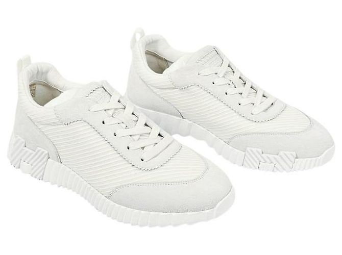 Hermès Bouncing Sneakers Scarpe Sportive da Uomo Mesh White - vista 9