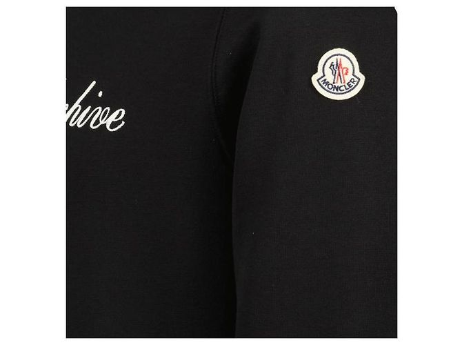 Moncler Felpa con logo in misto cotone - vista 4