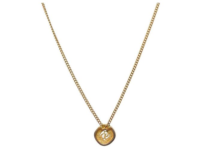 Collar de Medallón Dior Dorado - vista 2