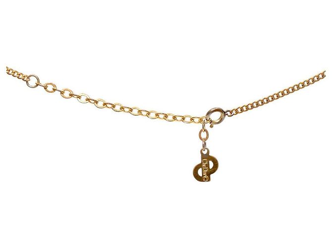 Collar de Medallón Dior Dorado - vista 3