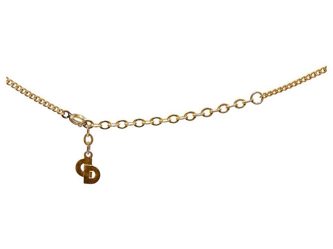 Collar de Medallón Dior Dorado - vista 4