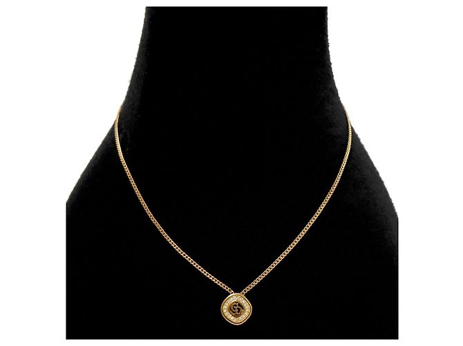Collar de Medallón Dior Dorado - vista 5