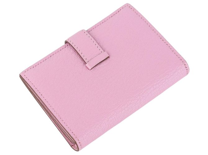 Hermès Tarjetero compacto Mizore de piel de cabra Silver - vista 2