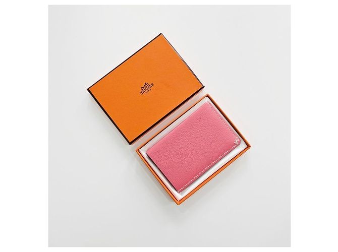 Hermès Tarjetero Celie en Rose Azalee - vista 9