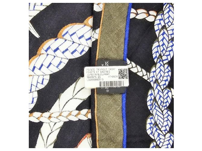 Hermès Sciarpa gigante triangolare in cashmere e seta da donna - vista 13