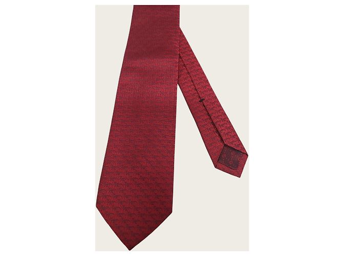 Gucci Cravate en jacquard GG Red Crest - vue 2