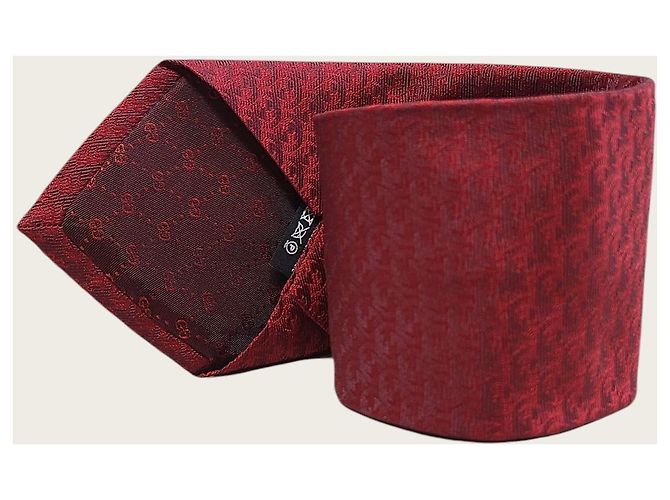 Gucci Cravate en jacquard GG Red Crest - vue 4