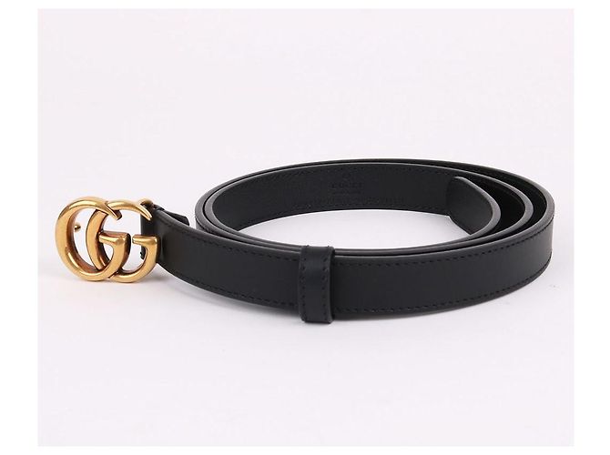 Gucci Cinto Feminino Gancini Dourado e Preto - vista 3