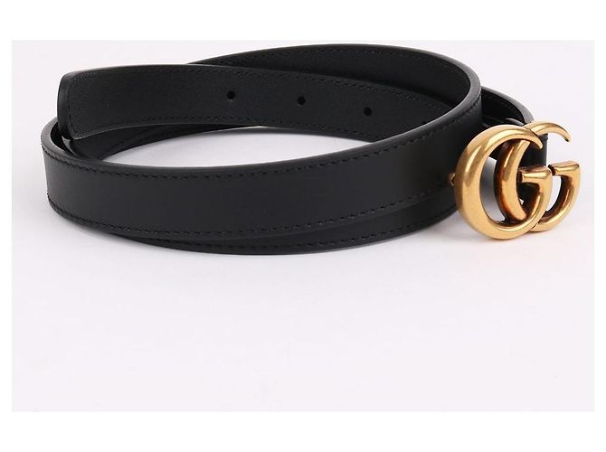 Gucci Cinto Feminino Gancini Dourado e Preto - vista 5